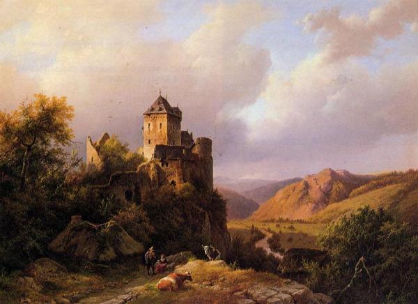Resting On The Way To Pasture by Barend Cornelis Koekkoek