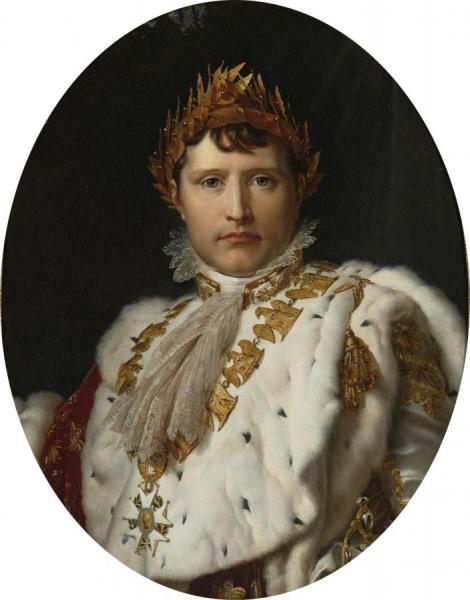 Baron François Gérard Portrait Of Napoleon I In His Imperial Robes