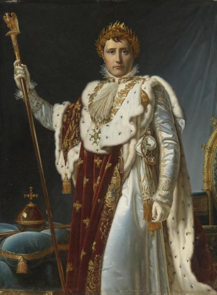 Baron François Gérard Portrait Of Napoleon In Coronation Robes