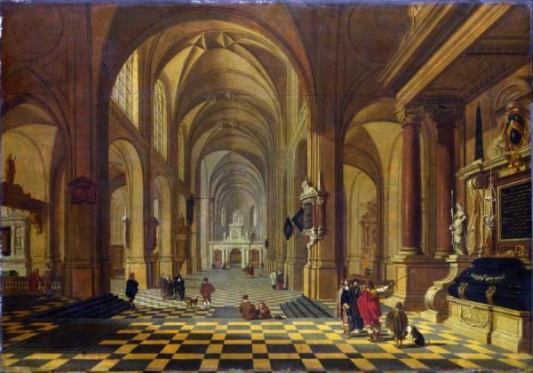 Interior Of A Church by Bartholomeus Van Bassen