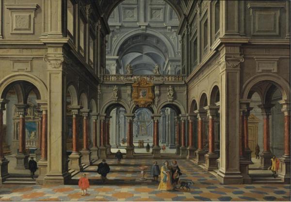 Interior Of A Church by Bartholomeus Van Bassen Oil Painting Reproductions