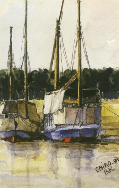 Cairo, Boats On The Nile by Bartle Kleber