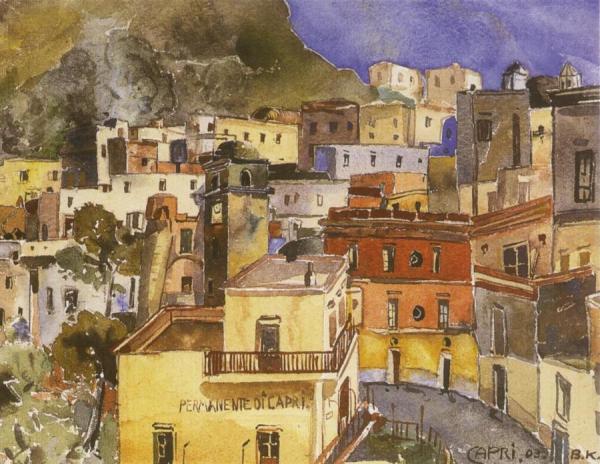 Capri by Bartle Kleber Oil Painting Reproductions