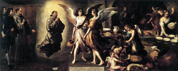 Angels' Kitchen by Bartolomé Esteban Murillo