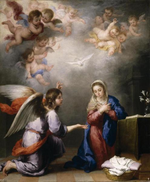 Annunciation by Bartolomé Esteban Murillo