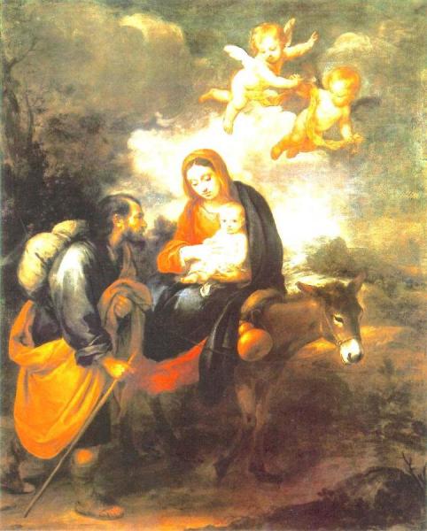 Flight Into Egypt by Bartolomé Esteban Murillo