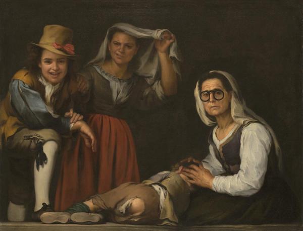 Four Figures On A Step by Bartolomé Esteban Murillo Oil Painting Reproductions