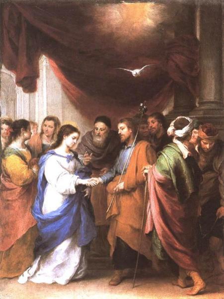 Marriage Of The Virgin by Bartolomé Esteban Murillo