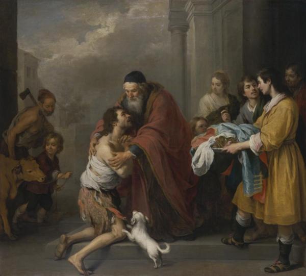 Return Of The Prodigal Son by Bartolomé Esteban Murillo Oil Painting Reproductions
