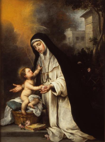 Saint Rose Of Lima by Bartolomé Esteban Murillo