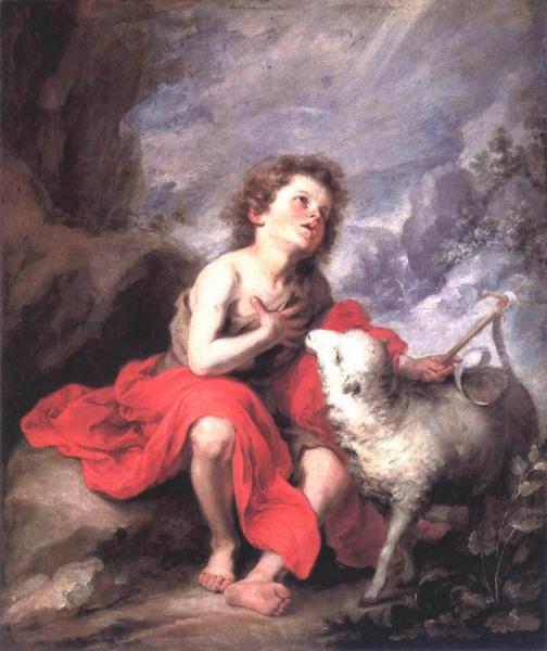 St John The Baptist As A Boy by Bartolomé Esteban Murillo