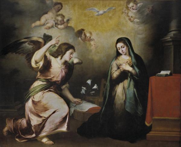 The Annunciation (between Circa 1648 And Circa 1655) by Bartolomé Esteban Murillo