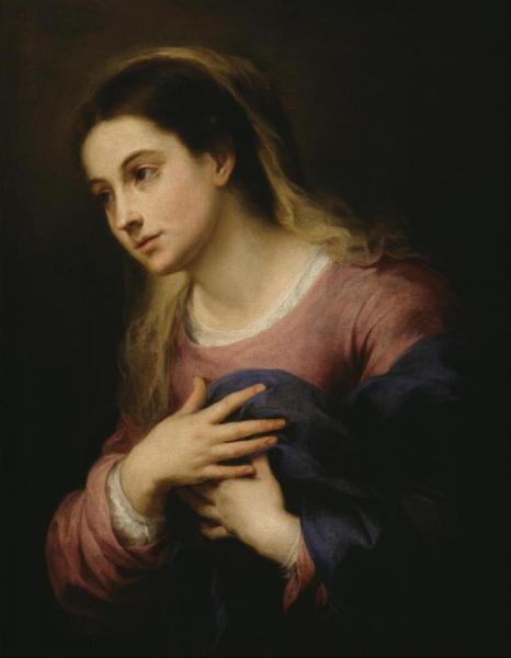 The Virgin Of The Annunciation by Bartolomé Esteban Murillo Oil Painting Reproductions