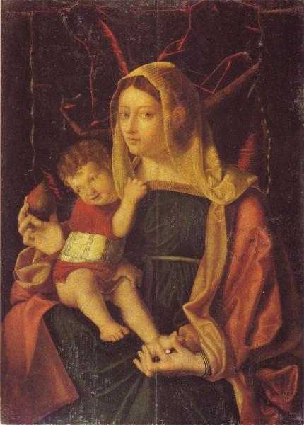 Madonna With Pear by Bartolomeo Veneto