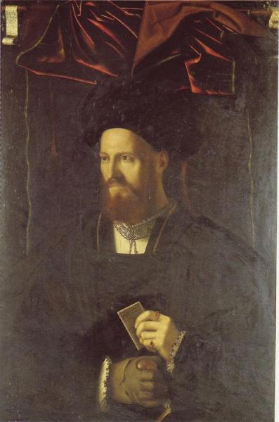 Portrait Of Bernardino Da Lesmo by Bartolomeo Veneto