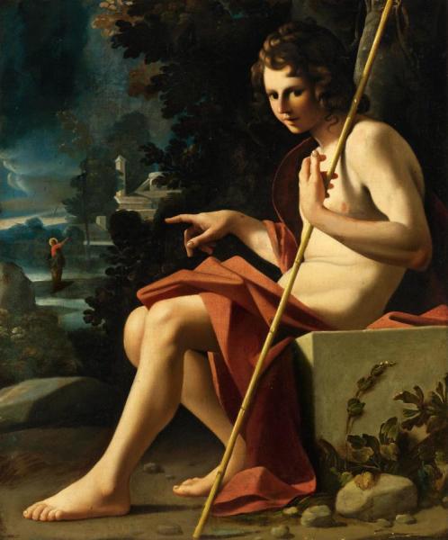 St.john The Baptist In A Landscape by Bartolomeo Veneto