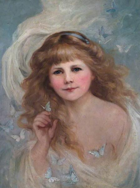 Bacchante With Butterflies by Beatrice Offor