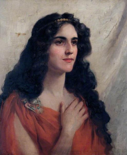 Portrait Of A Woman In Red by Beatrice Offor
