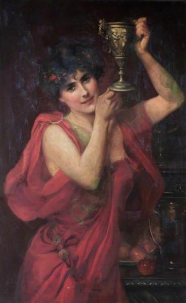 Woman Carrying A Pitcher by Beatrice Offor