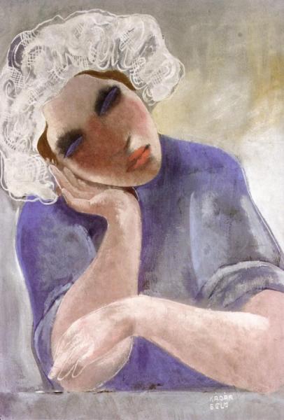 The Dream by Béla Kádár Oil Painting Reproductions