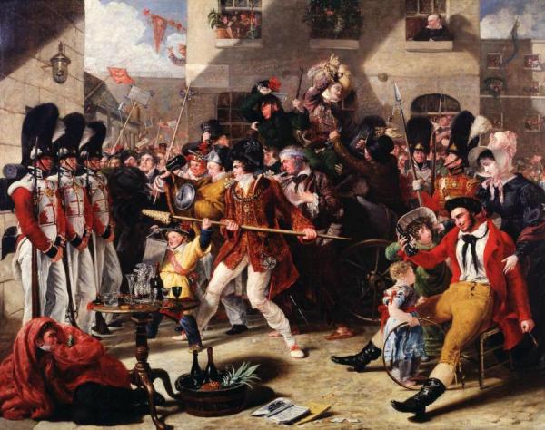Chairing The Member,1828 by Bemjamin Robert Haydon