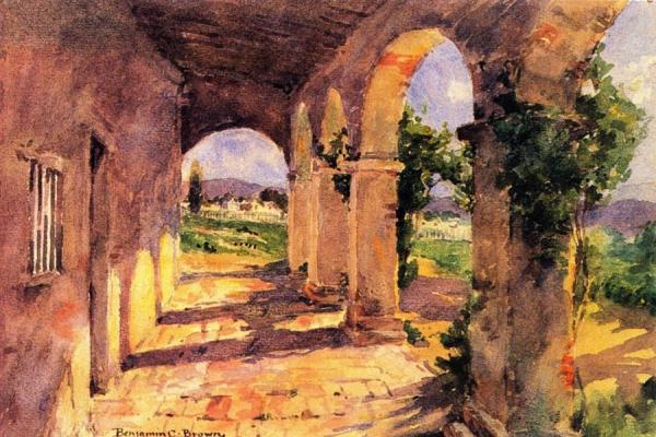 Corridors Of San Juan Capistrano by Benjamin Chambers Brown