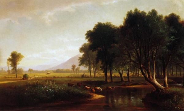 Artist Brook, North Conway, New Hampshire by Benjamin Champney Oil Painting Reproductions