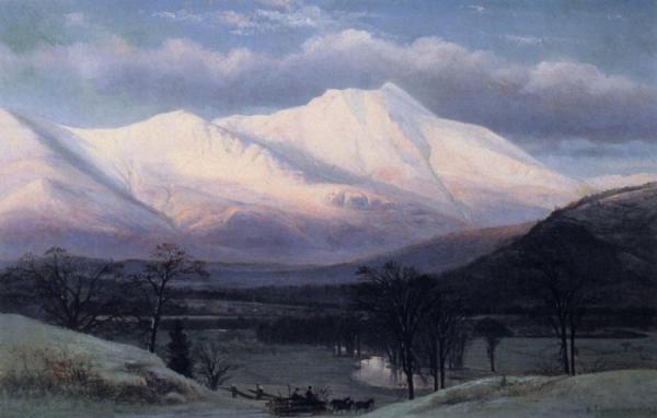 Winter Scene, North Moat Mountain by Benjamin Champney Oil Painting Reproductions