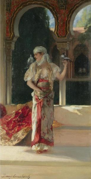 Au Harem by Benjamin Constant Oil Painting Reproductions