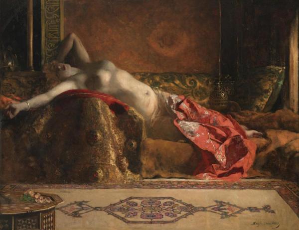 Benjamin Constant Reclining Odalisque