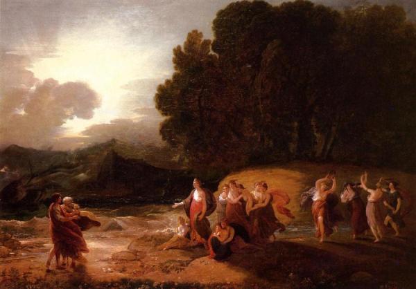 Calypso's Reception Of Telemachus And Me by Benjamin West
