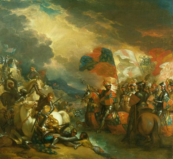 Edward Iii Crossing The Somme by Benjamin West