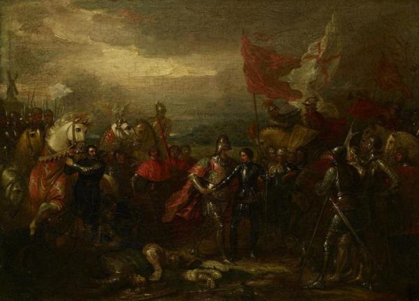 Edward Iii With The Black Prince After The Battle Of Crecy by Benjamin West