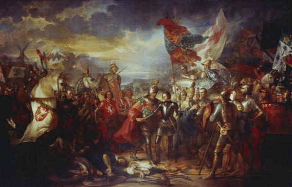 Edward Iii With The Black Prince After The Battle Of Crecy by Benjamin West