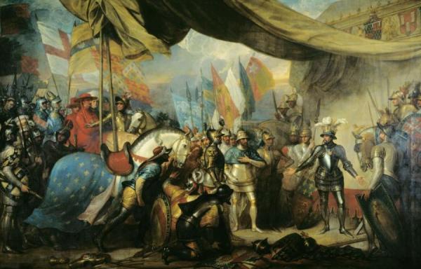Benjamin West Edward, The Black Prince, Receiving King John Of France After The Battle Of Poitiers