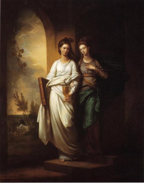 Fidelia And Speranza by Benjamin West Oil Painting Reproductions
