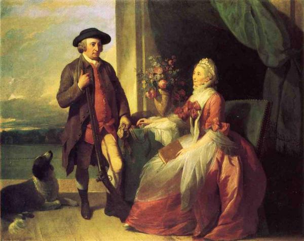 Mr. Robert Grafton And Mrs. Mary Partridge Wells Grafton by Benjamin West Oil Painting Reproductions