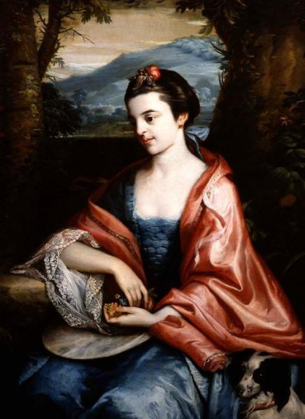 Portrait Of Mrs. John Penn, Nee Allen by Benjamin West