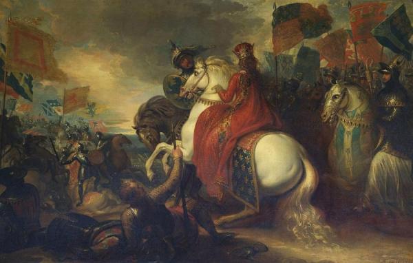 Benjamin West Queen Philippa At The Battle Of Neville's Cross