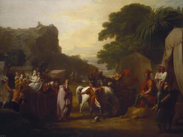 The Family Of The King Of Armenia Before Cyrus by Benjamin West