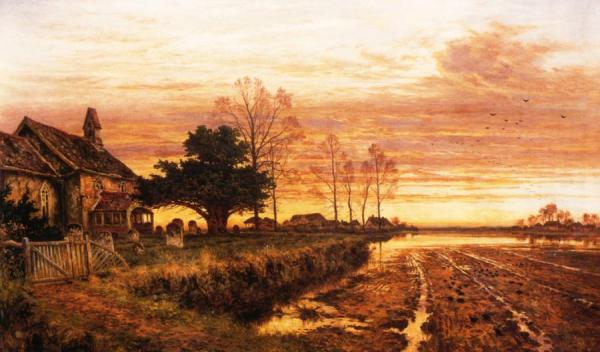 At Evening Time It Shall Be Light by Benjamin Williams Leader
