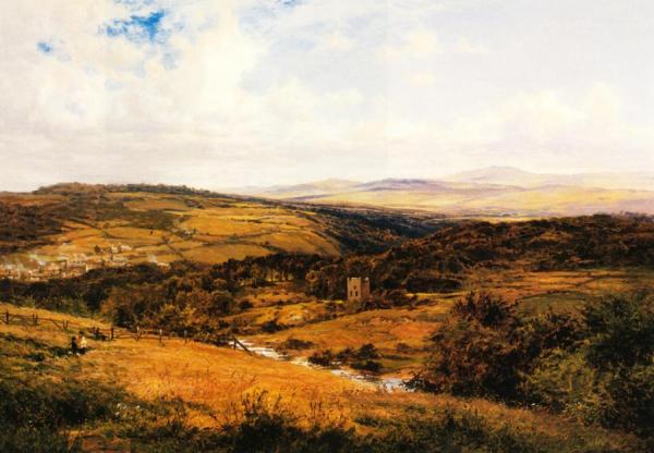 On The Borders Of Dartmoor by Benjamin Williams Leader
