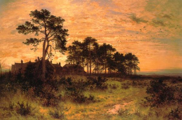 The Silent Evening Hour by Benjamin Williams Leader