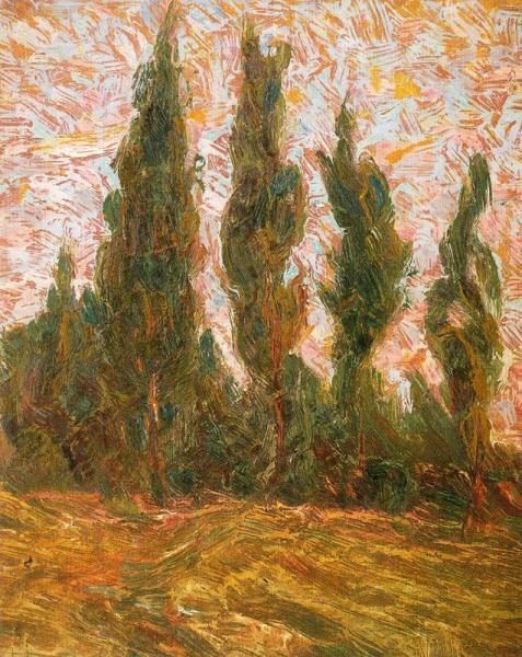 Cypresses by Benvenuto Benvenuti
