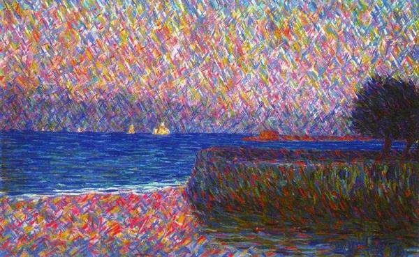 Morning On The Sea (study) by Benvenuto Benvenuti Oil Painting Reproductions