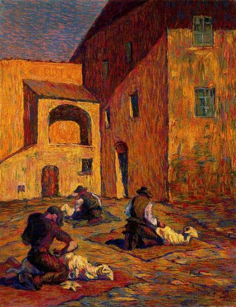 Sheepshearing by Benvenuto Benvenuti