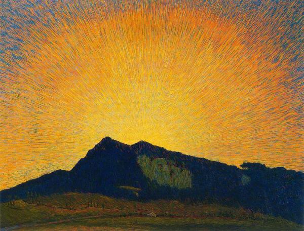 The Sun Rising Above Verna by Benvenuto Benvenuti