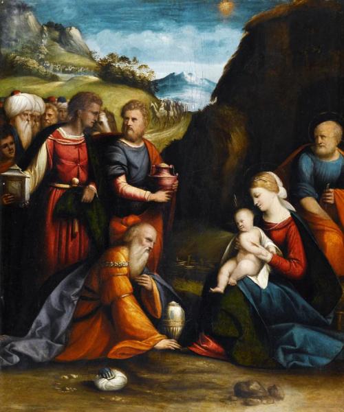 Adoration Of The Magi by Benvenuto Tisi