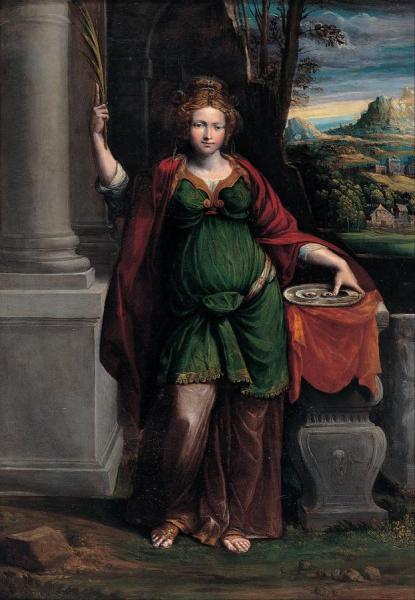 Saint Lucy by Benvenuto Tisi