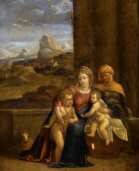 The Holy Family by Benvenuto Tisi